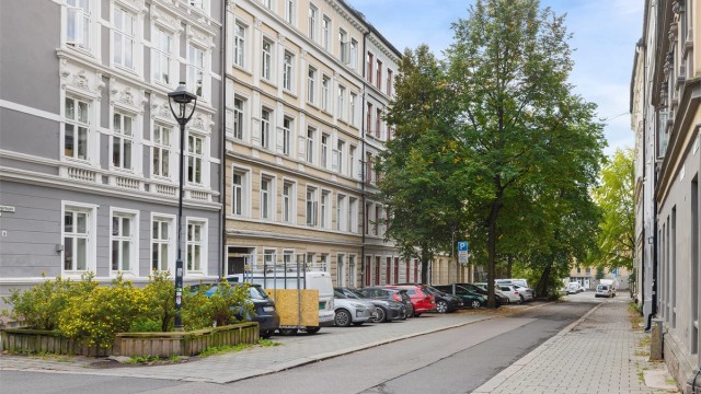 Kirkegårdsgata 11A – her bor du skjermet og rolig, samtidig som du har alt av byliv rett utenfor døren.