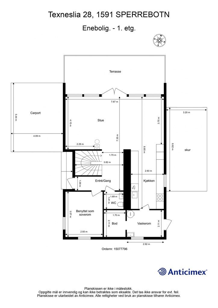 Planskisse, første etasje