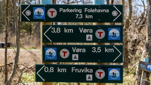 Folehavna ligger ca. 6km unna boligen ( parkeringsplassen ). Meget populært turområde for Sandefjordinger.
