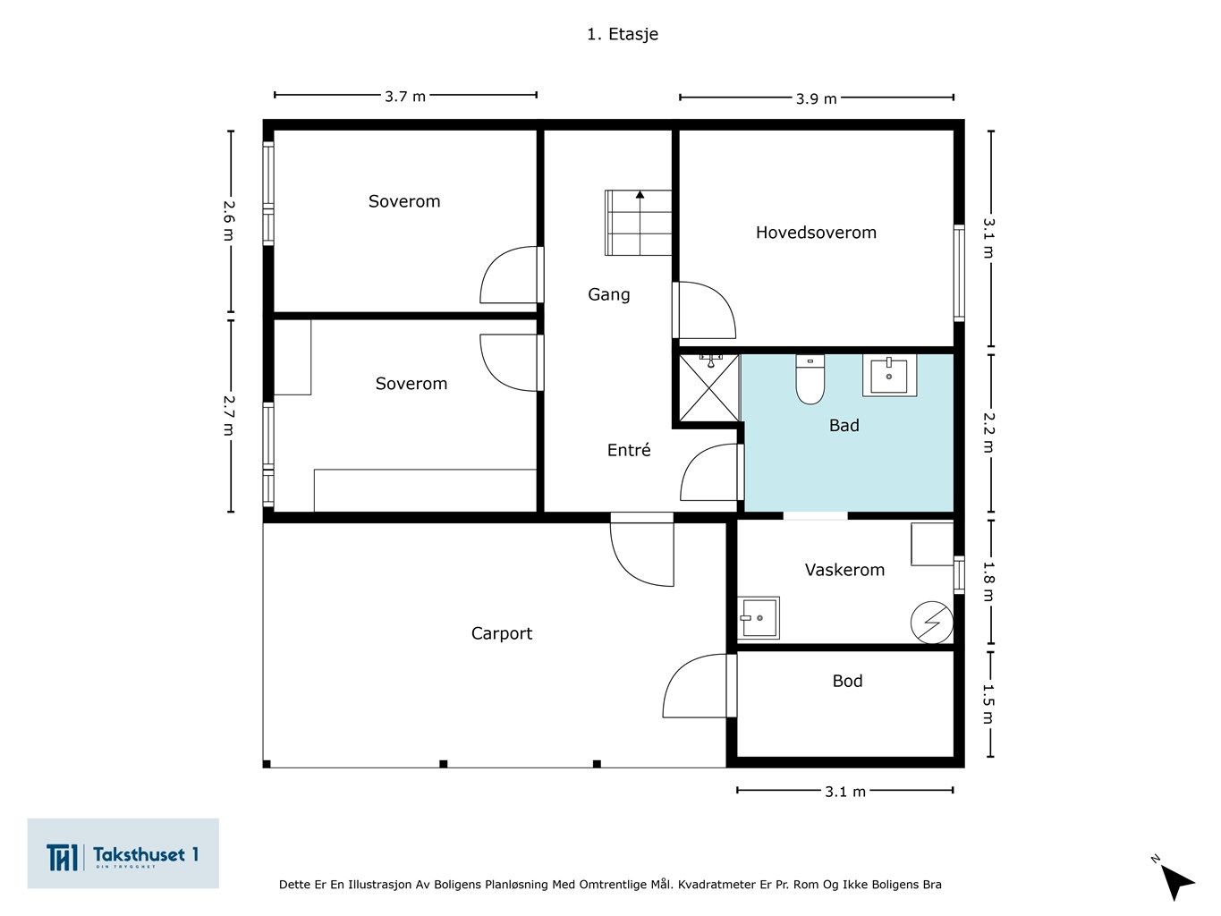 Plantegning 1 etasje