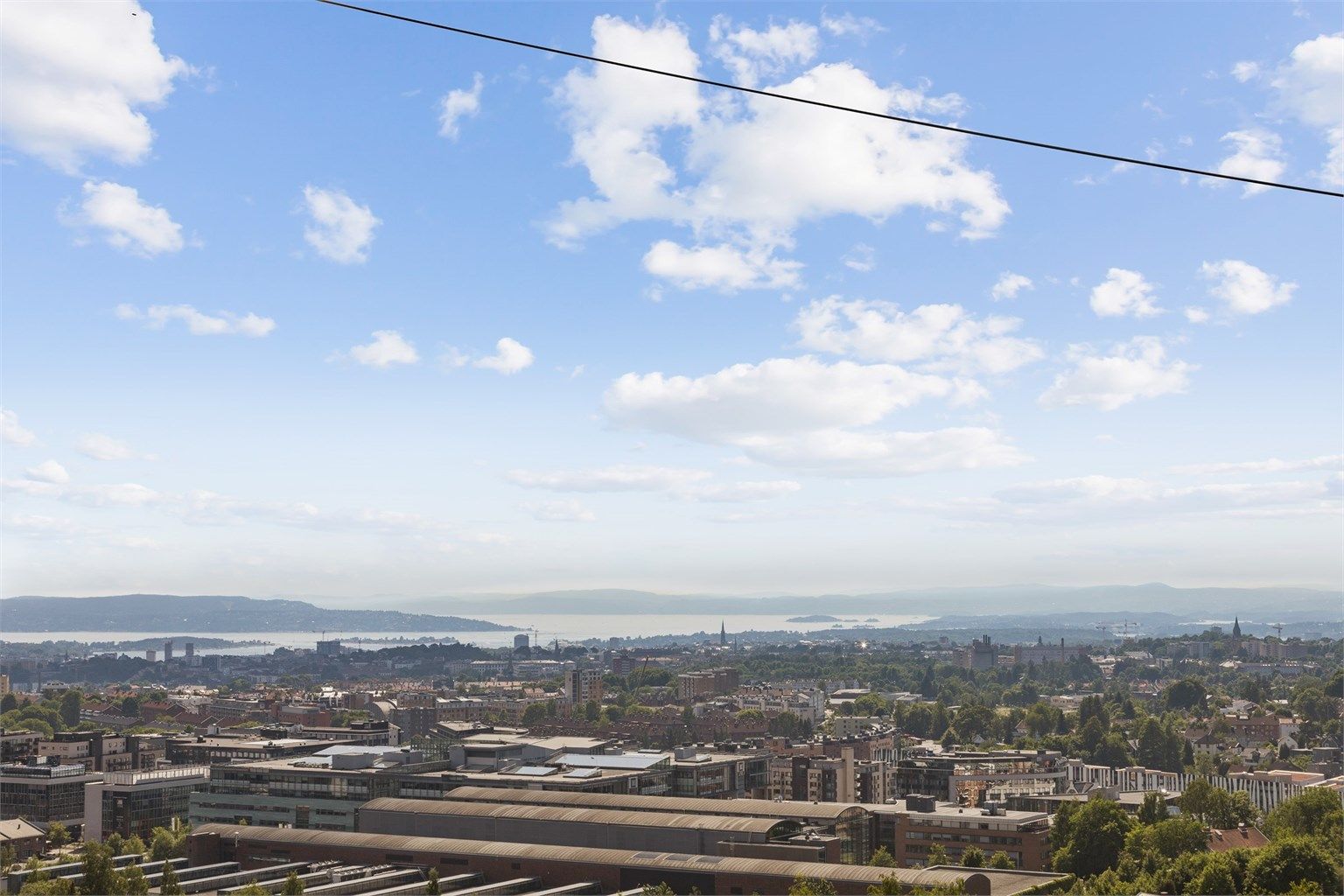 Utsikt fra leiligheten.