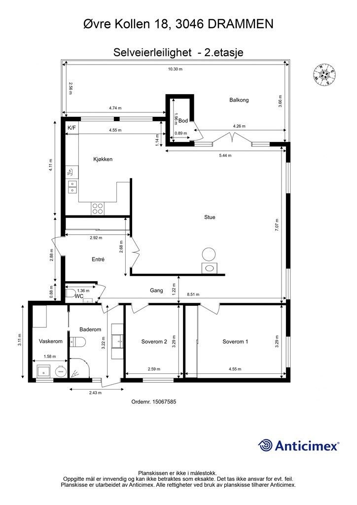 Plantegning 2.etasje