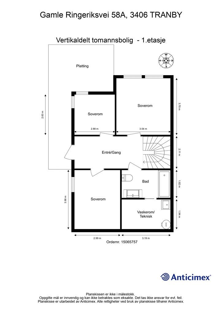 Plantegning - 1. etasje