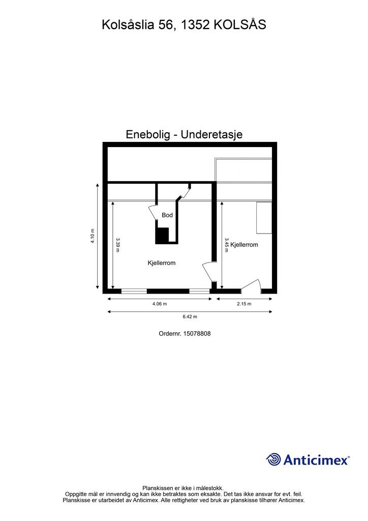 Plantegning - Underetasje