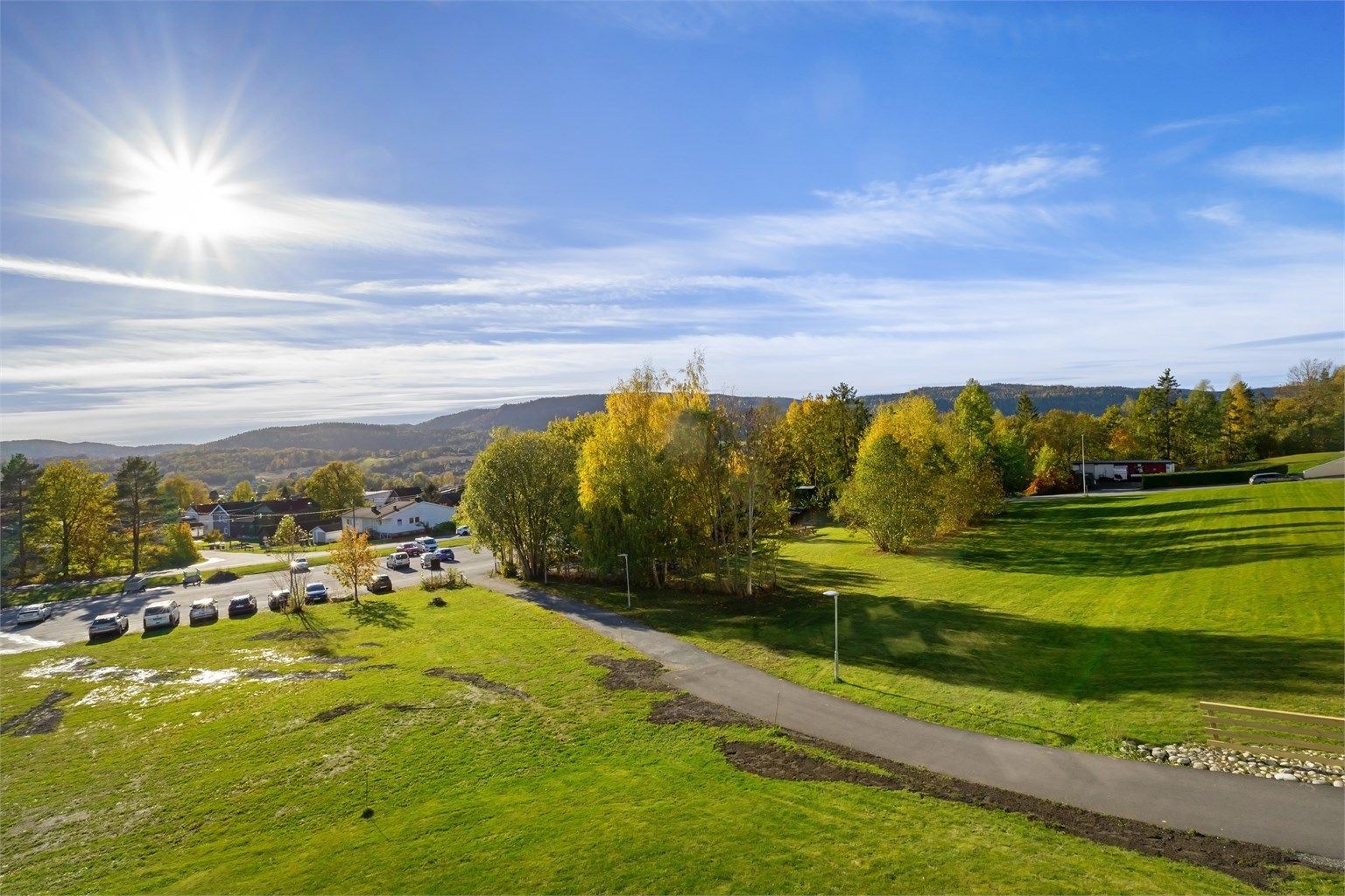 Utsiktsbilde fra balkongen