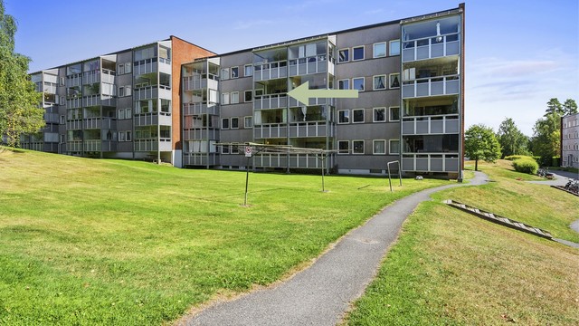 Leiligheten ligger fint til i byggets 3.etasje.
Foto: A7 Media.