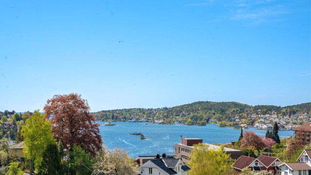 Ingeborgdalen 1 - Nydelig utsikt mot innseilingen til Arendal og mot Hisøy. Foto: Thor Brobakken.