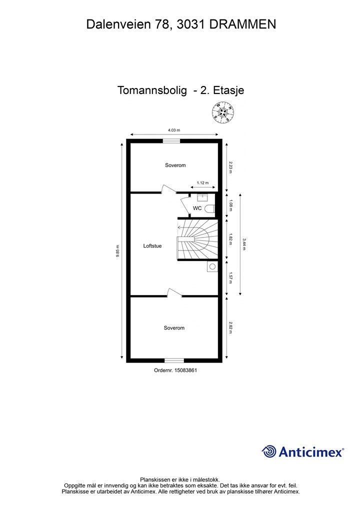Plantegning - 2. etasje