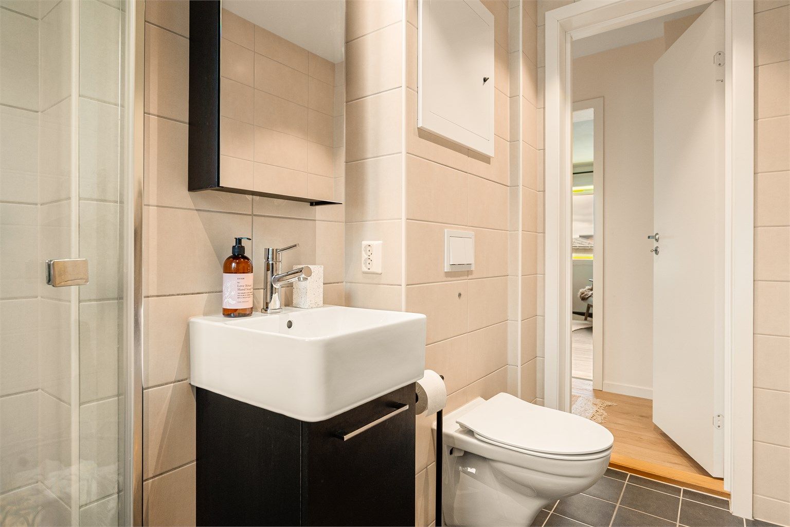 - Badet ble pusset opp i 2023-2024 i regi av borettslaget -