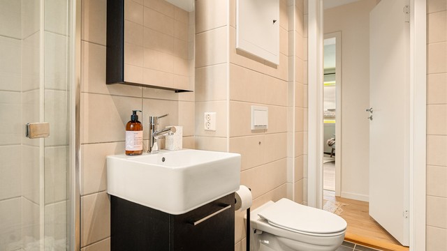 - Badet ble pusset opp i 2023-2024 i regi av borettslaget -