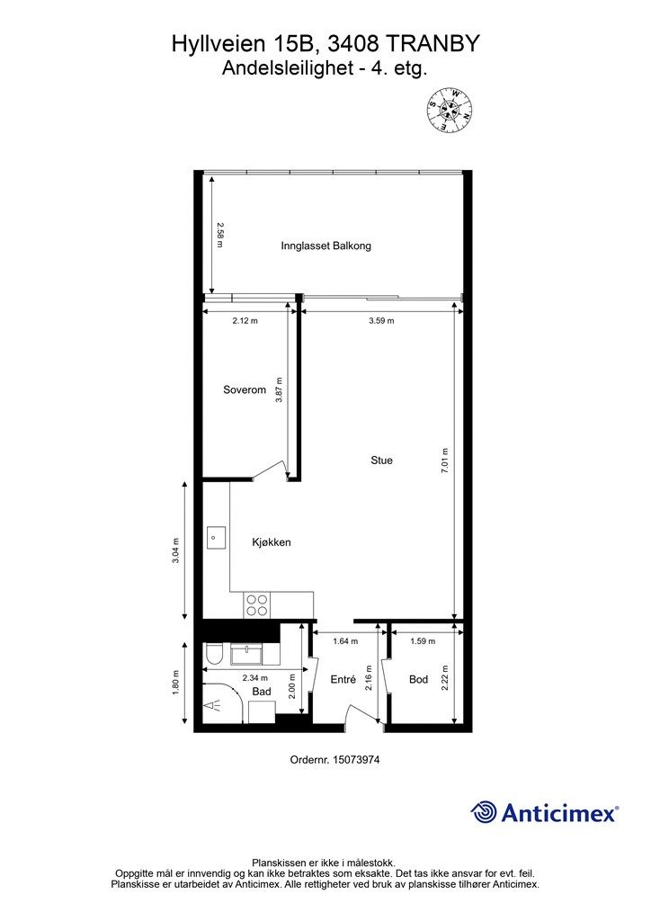 Plantegning - 4. etasje