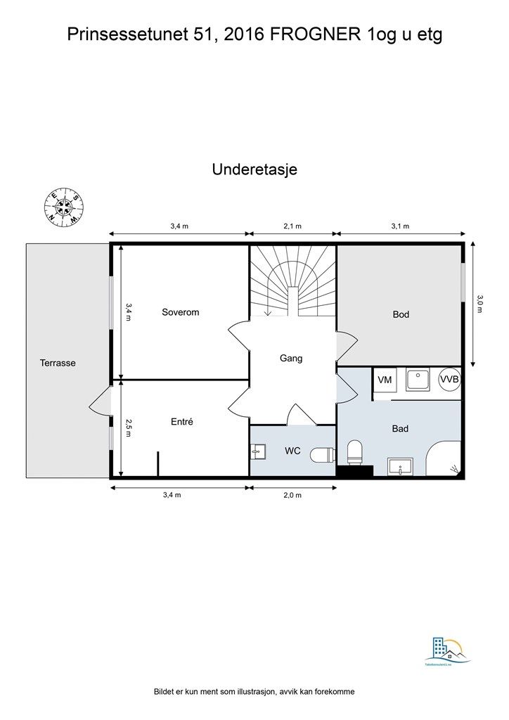 Plantegning - Underetasje