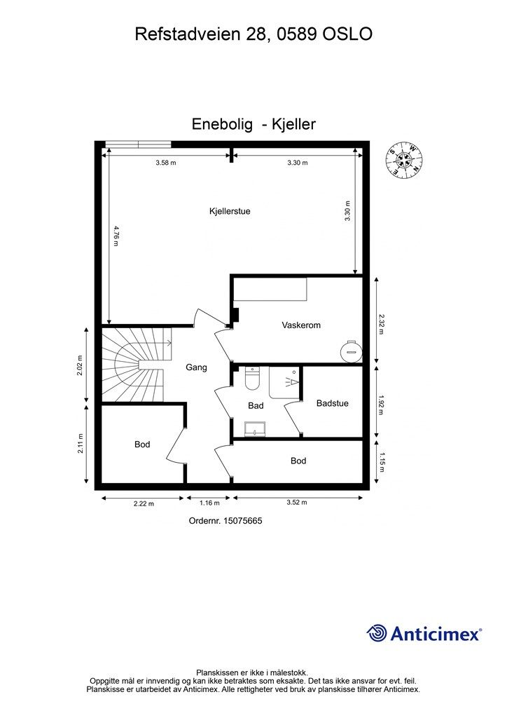 Plantegning - kjeller