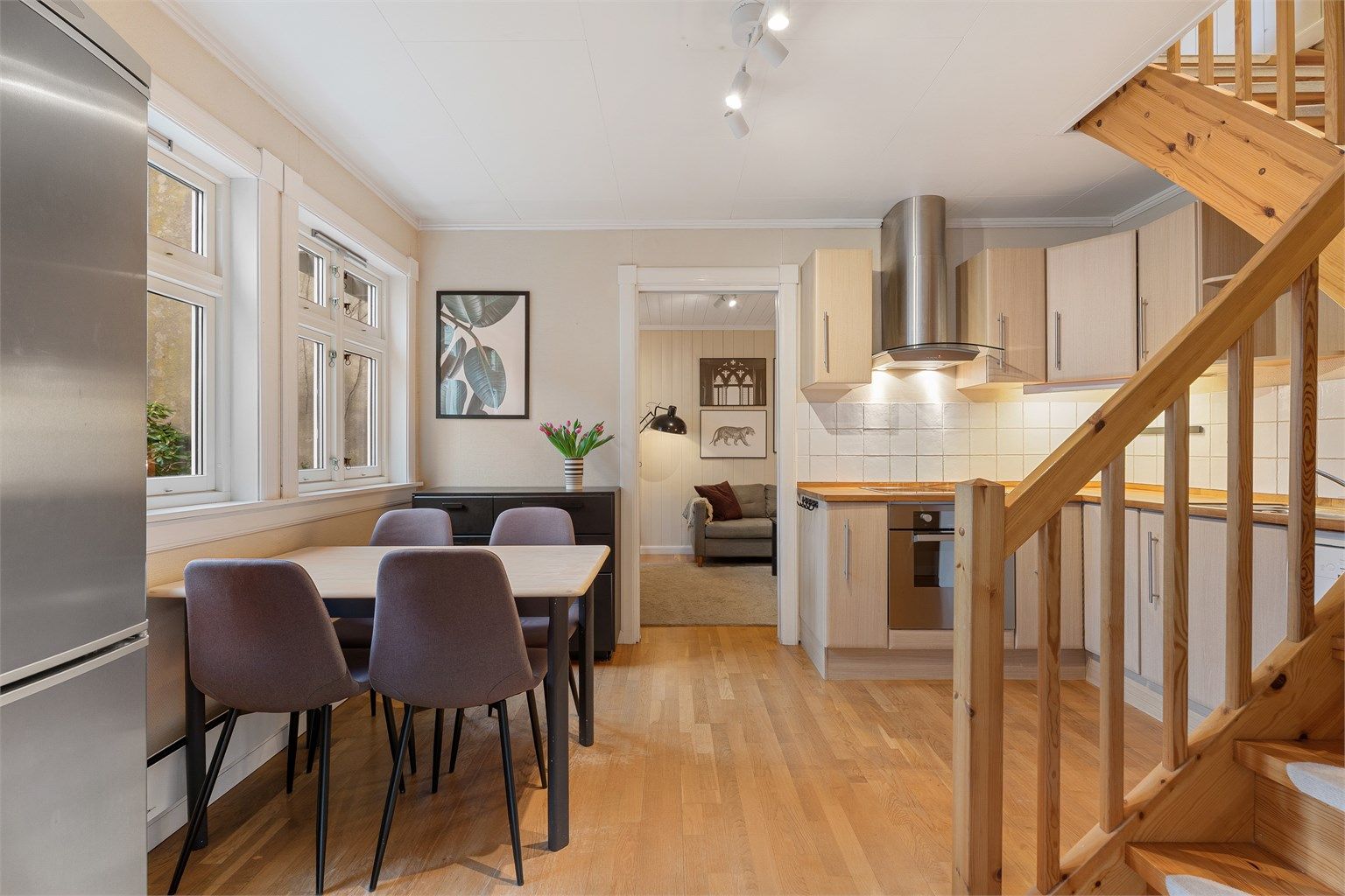 En flott leilighet på to plan