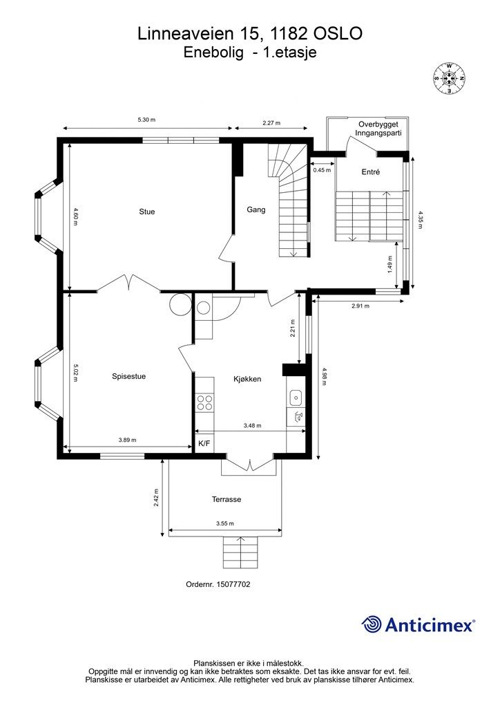 Plantegning - 1. etasje