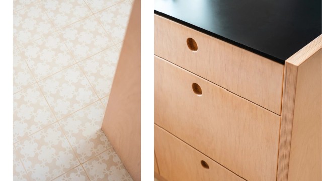 Kjøkkendetaljer - Keramikk Azulej-kolleksjonen til Mutina av designer Patricia Urquiola.