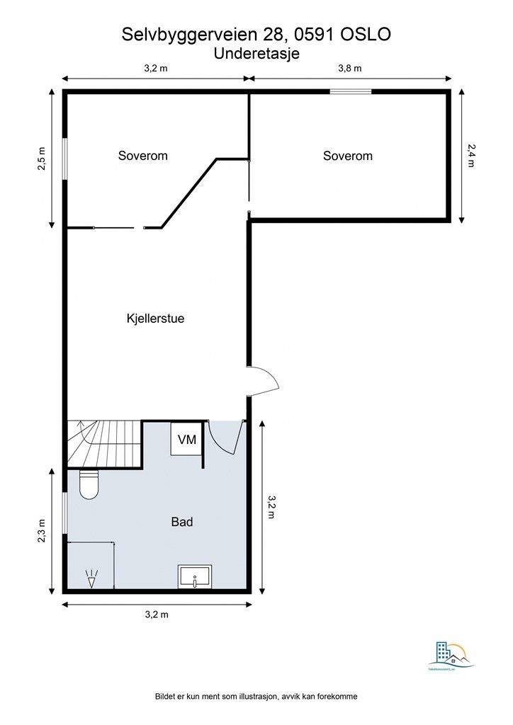 Plantegning - underetasje 