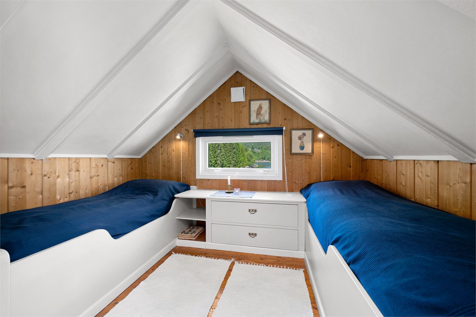 Soverom i loftsetasjen