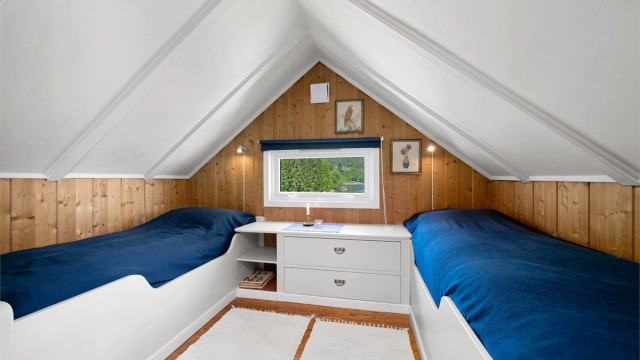 Soverom i loftsetasjen