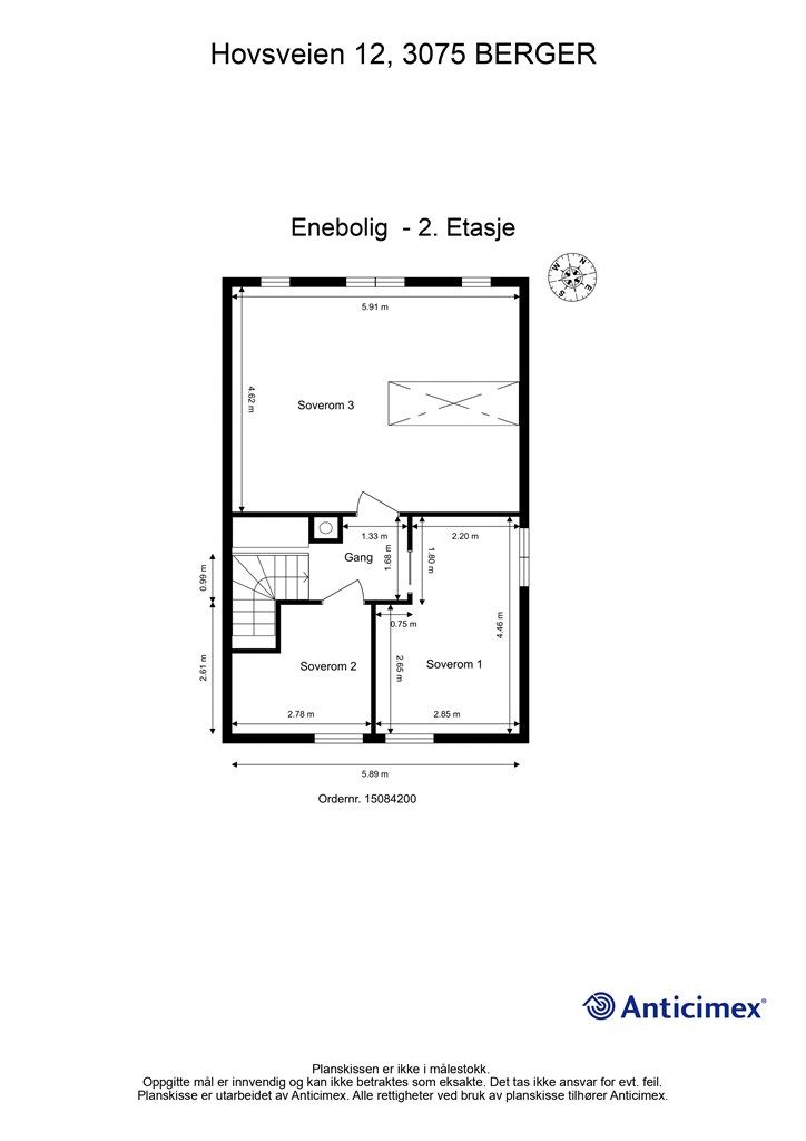 Plantegning - 2. etasje