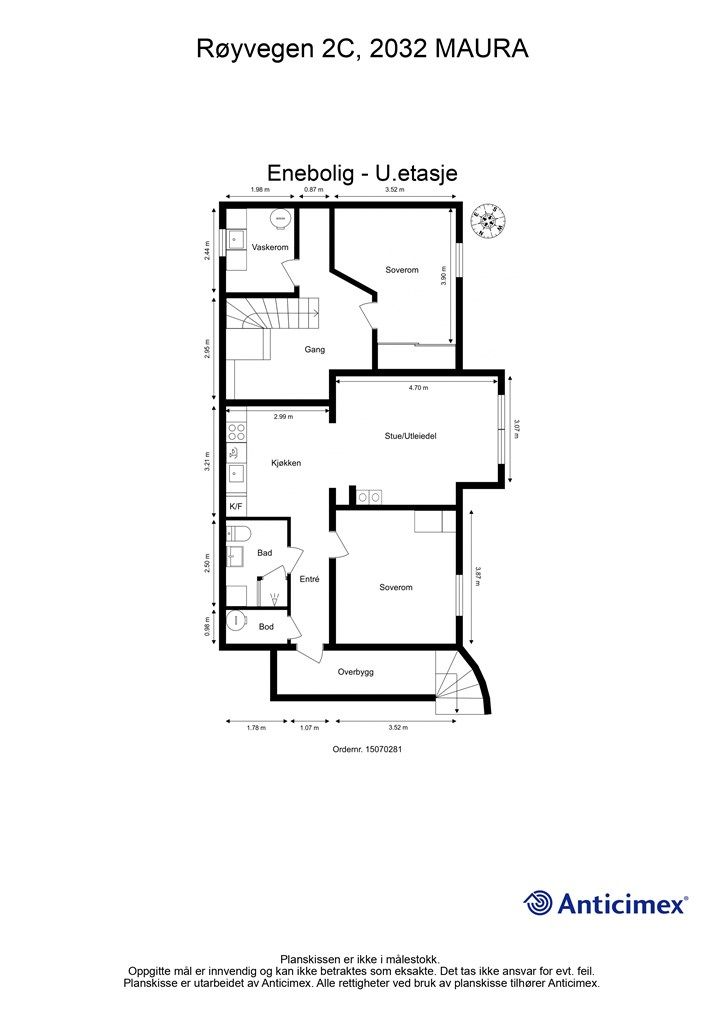 Plantegning U.etasje