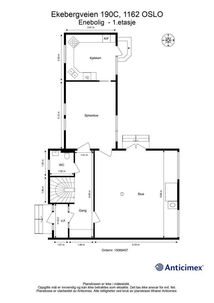 Plantegning 1. Etasje