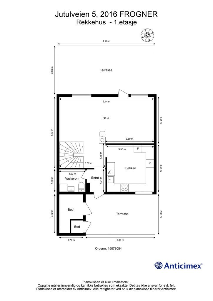 Plantegning - 1.etasje