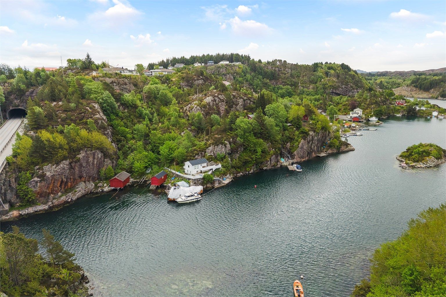 Dronefoto over Krabbapollen