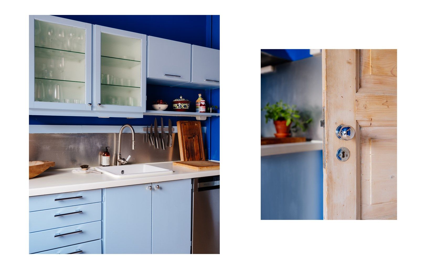 Det er god oppbevaringsplass i skap og skuffer, samt gode arbeidsflater.