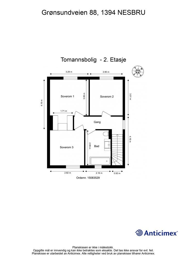 Plantegning - 2. Etasje
