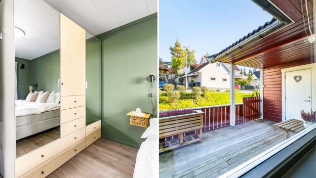 Soverommenes vinduer vender mot den siden av bygget hvor det ikke er varmende ettermiddags- eller kveldssol.