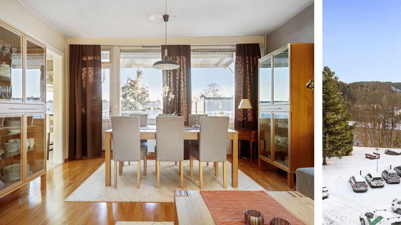 Store vindusflater slipper inn rikelig med dagslys.