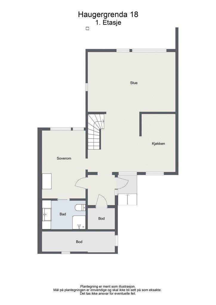 Plantegning 1. etasje