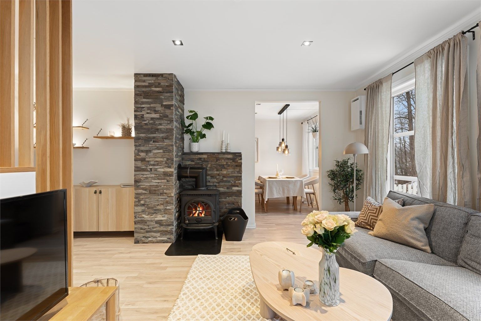 Peisovnen gir både varme og hygge