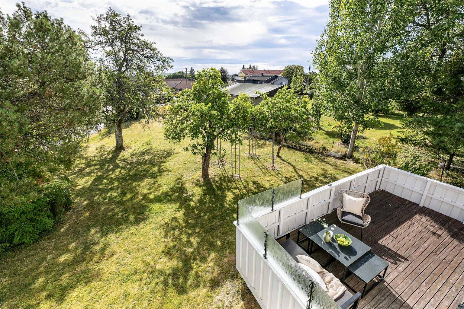 Vestvendt med gode solforhold