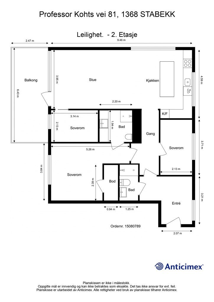 Plantegning Leilighet