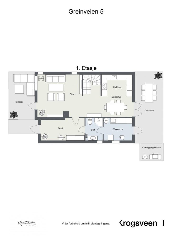 Planskisse 1. etasje.