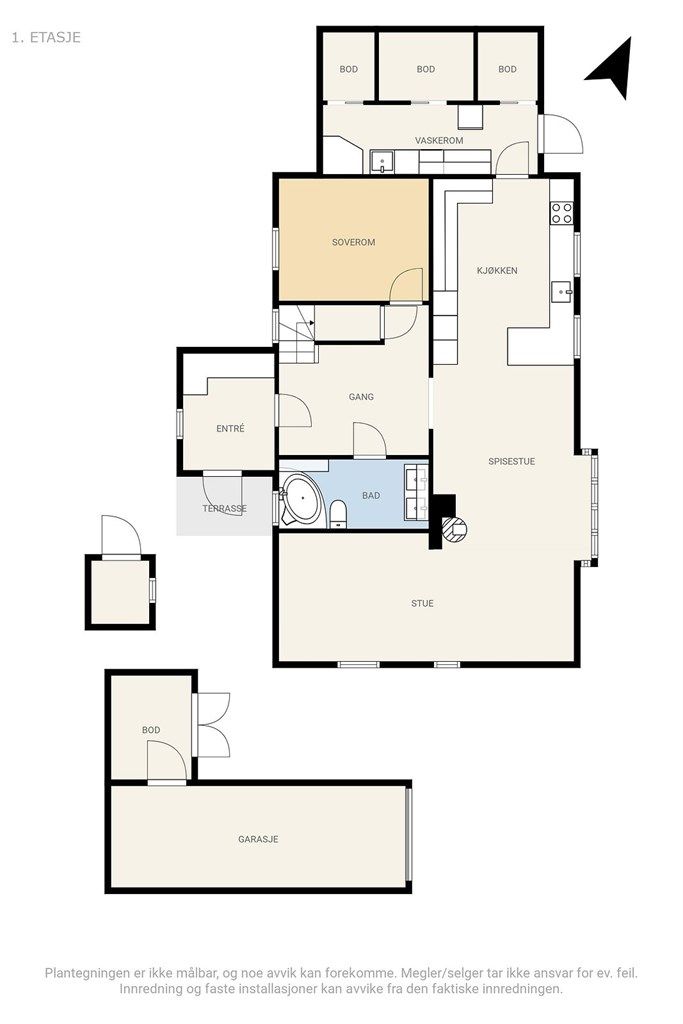 Plantegning 1.etasje 