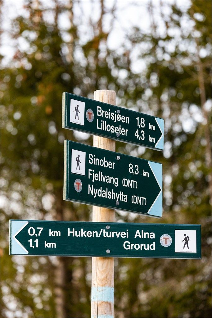Skilt Lillomarka