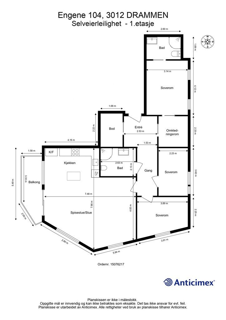 Plantegning - 1. etasje