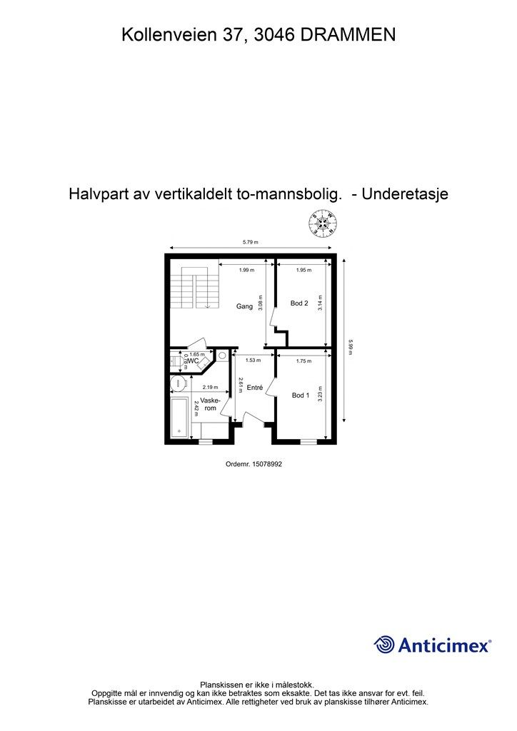 Plantegning - Underetasje