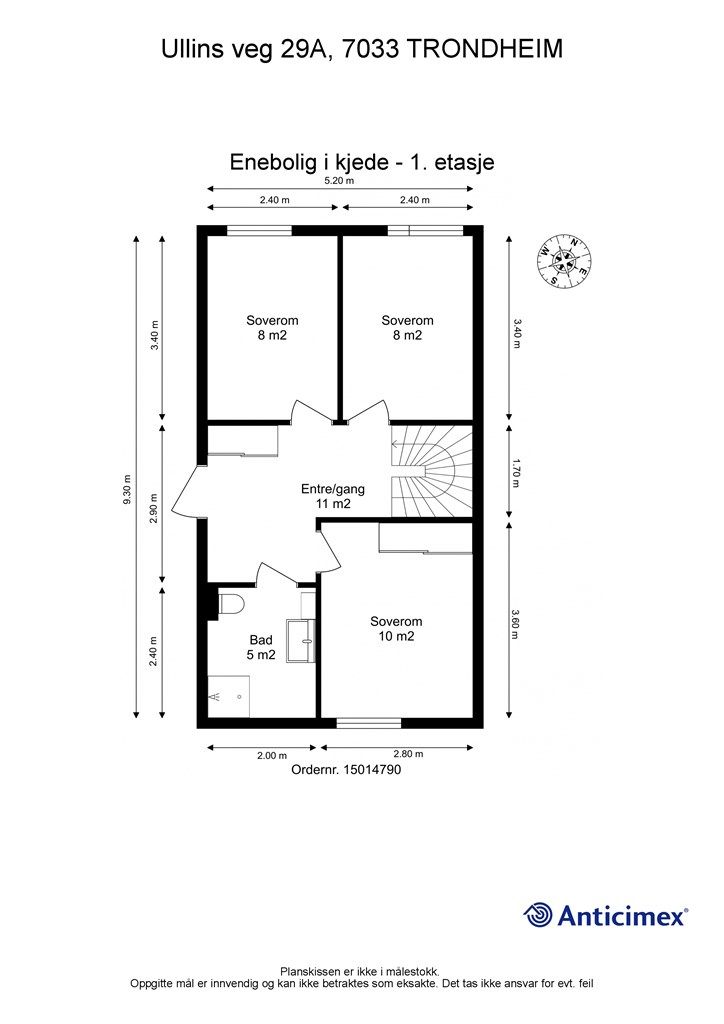 Planskisse - 1. etasje.
