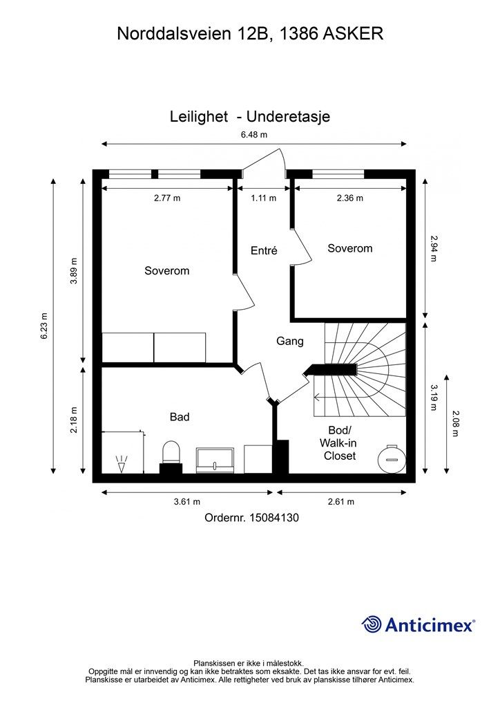 Plantegning Underetasje