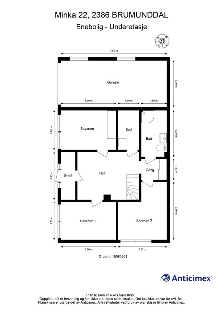 Plantegning - Underetasje