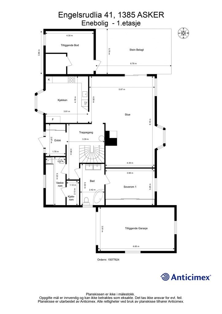 Plantegning 1. etasje