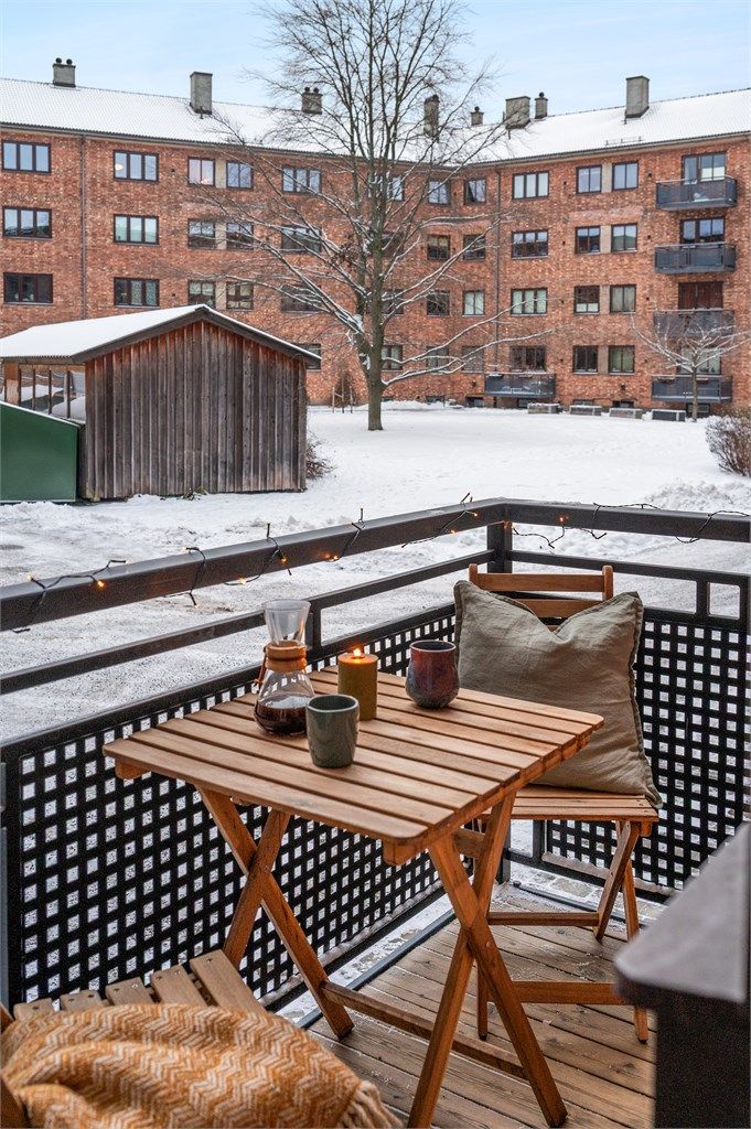 Her har du plass til en koselig sittegruppe.