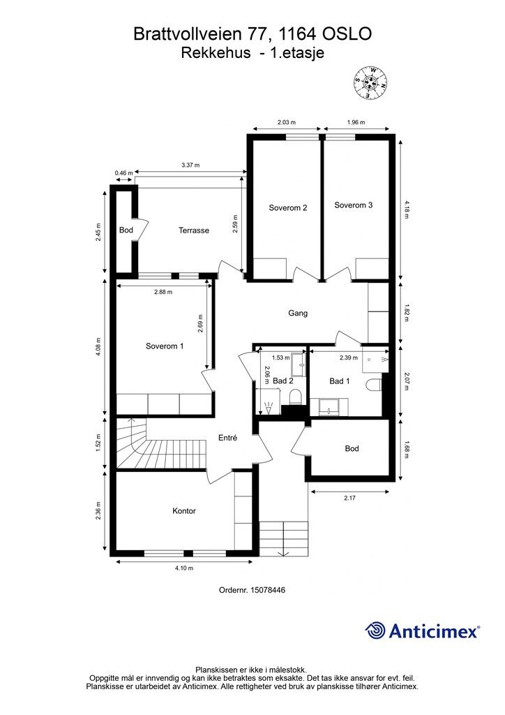 Plantegning - 1. etasje