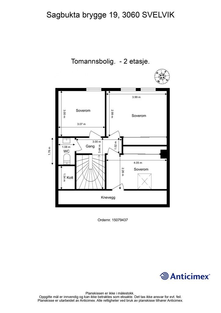 Plantegning - 2. etasje