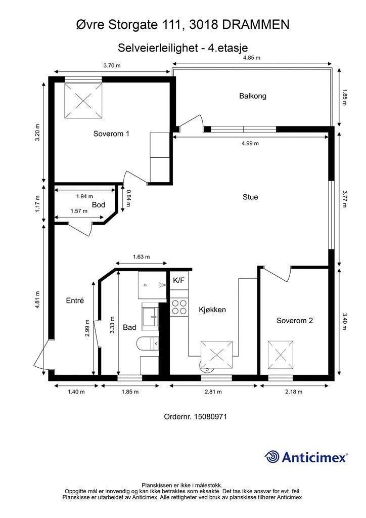 Plantegning - 4. etasje