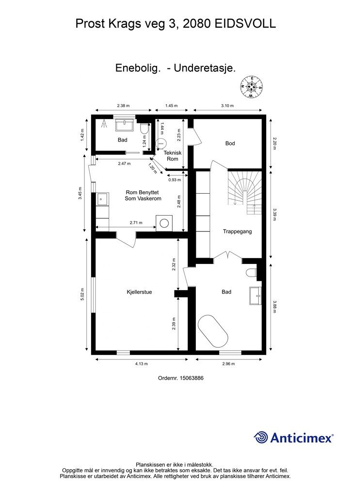 Plantegning underetasje